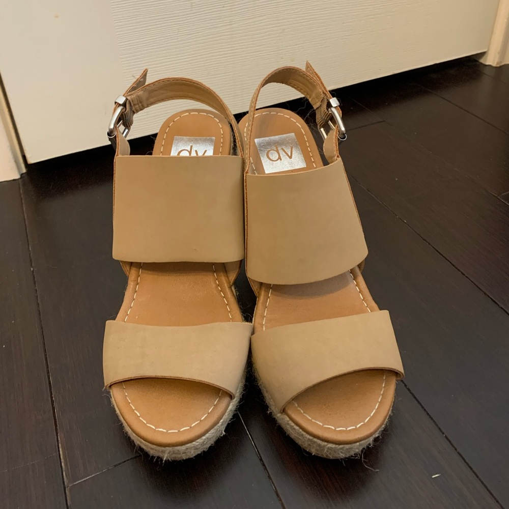 Dolce Vita Nude Espadrille Wedges